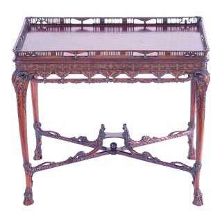 19th Century English Mahogany Table For Sale