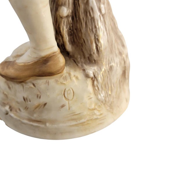 Porcelain Figures of a Fisherman and Fisherwoman from Royal Dux Bohemia, 1918, Set of 2 For Sale - Image 9 of 12