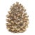 Gold Decorative Pinecone Figurine, Small For Sale