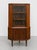 Wood Mid Century Modern Teak Corner China or Liquor Cabinet, Made in Denmark. C. 1960's For Sale - Image 7 of 14