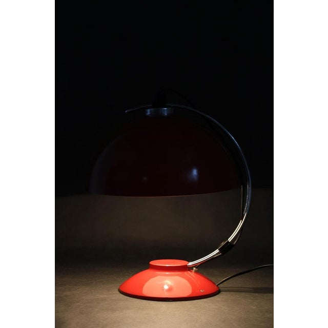 Red Table Lamp, 1970s For Sale - Image 12 of 16