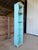 Wood Vintage Grandfather Clock Bookcase With Seashell Mosaic Coastal Folk Art For Sale - Image 7 of 12