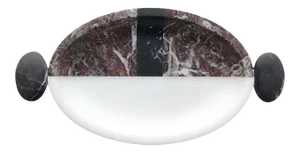 Modern Handcrafted Serving Plate in Italian Marble by Matteo Cibic