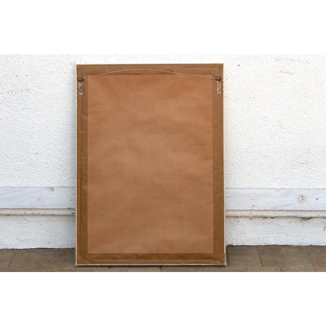 Thar Desert Framed Antique Mounted Shisha Embroidery For Sale In Los Angeles - Image 6 of 7