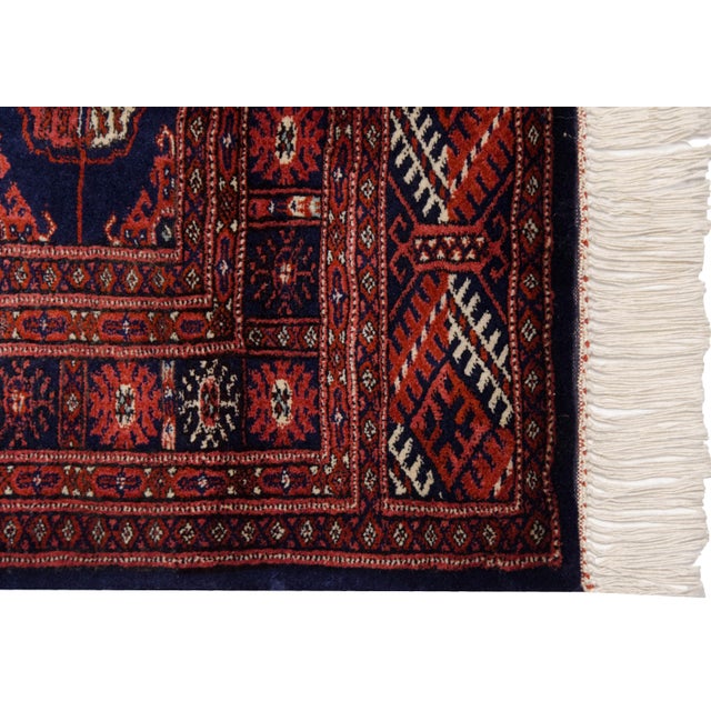 1980s Vintage Fine Bokhara Rug - 3'3" X 5'6" For Sale - Image 5 of 8