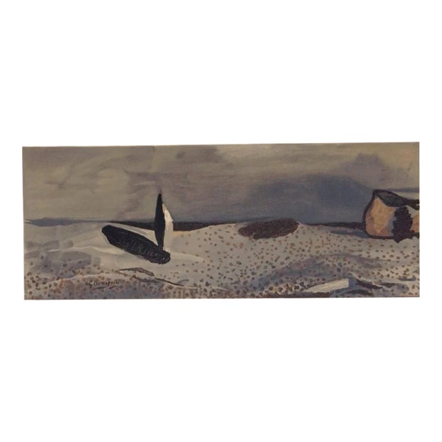 Braque Lithograph a La Voile Deployee 1952, Varengeville For Sale