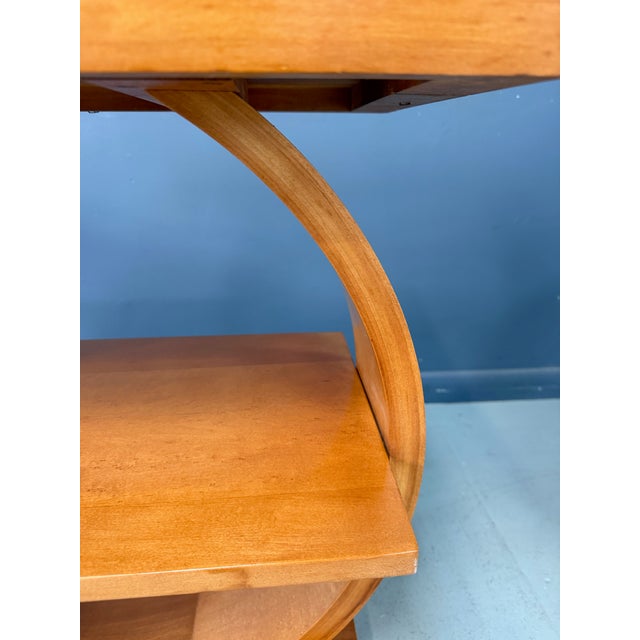 Pair of Art Deco Streamline Moderne Side Tables Attributed to A. A. Laun For Sale - Image 9 of 14