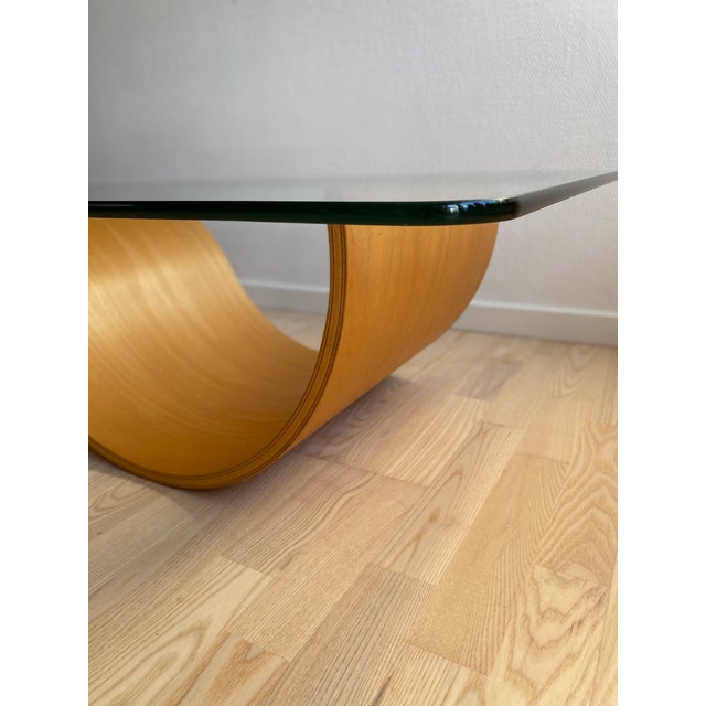 A sculptural coffee table by Hjellegjerde — one of Norway's most established furniture manufacturers, with roots going...