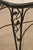 Vintage Glass Top Wrought Iron Patio Table For Sale In Philadelphia - Image 6 of 18