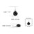 Classic Black Star Fine Jewelry Pendant With Zircons in 925 Silver For Sale - Image 10 of 12