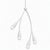 Traditional Mitzi Elsa 4-Light Pendant, Textured White For Sale - Image 3 of 3