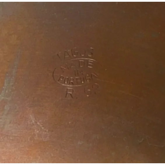 Vintage Tagus Copper Kettle With Wooden Handle For Sale - Image 4 of 4