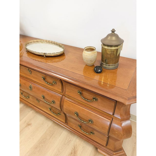 Century Furniture Provincial Curvy 9-Drawer Dresser Vintage Classical Bedroom For Sale - Image 11 of 15