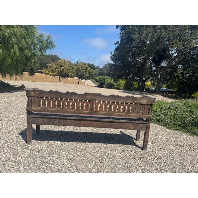 Antique Wood Bench For Sale - Image 12 of 14