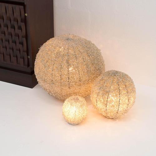 Vintage Glass-Pearl Lamps, 1970s, Set of 3 For Sale - Image 3 of 18