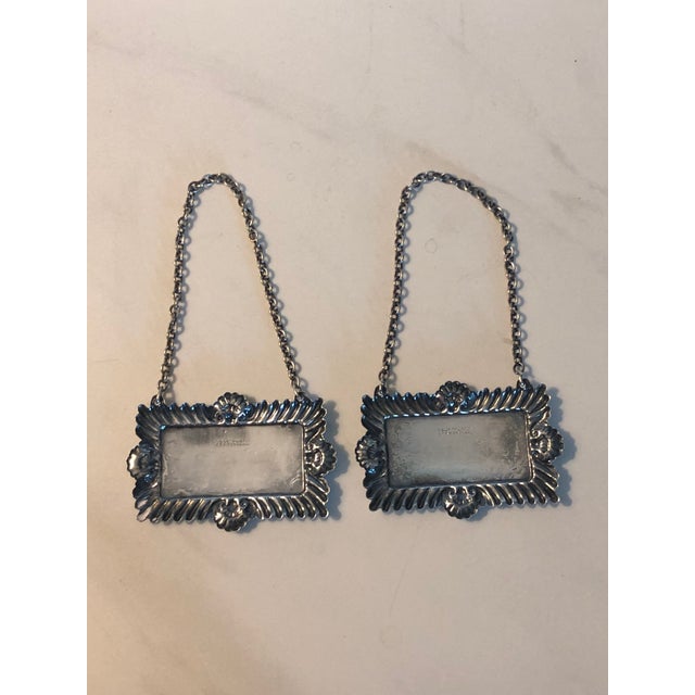 English 1950s English Vodka and Bourbon Decanter Tags - a Pair For Sale - Image 3 of 12