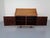 Mid-Century Modern Rosewood and Leather Tambour Writing Desk by Gianfranco Frattini for Bernini, Italy, 1964 For Sale - Image 3 of 18