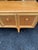 Mid 20th Century Modern Oak Credenza With Paneled Doors and Sculpted Base For Sale - Image 4 of 12