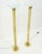 Pair of Mid Century Modern Brass Etched Glass Shades Torcheres Floor Lamps MINT! For Sale - Image 6 of 13