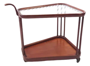 Vintage Italian Serving Trolley Attributed to Cesare Lacca for Cassina