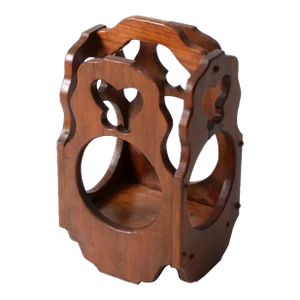 Vintage Handmade Wood Umbrella Stand