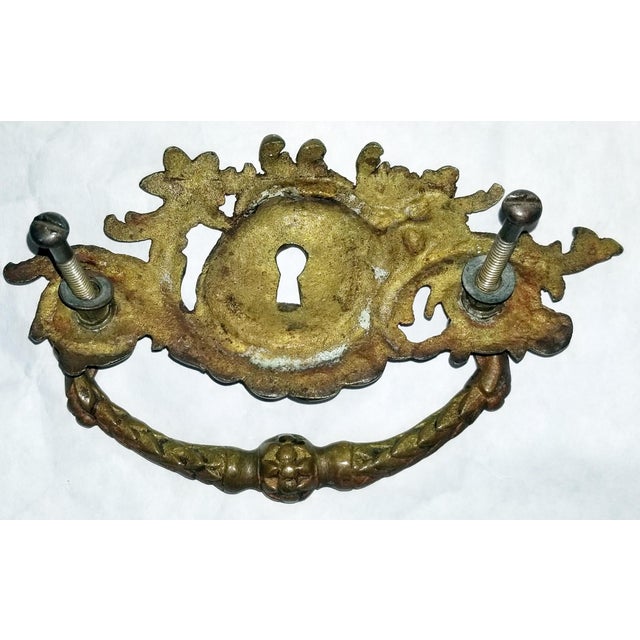 1920s Large French Louis XV Style Drawer Pull For Sale In West Palm - Image 6 of 6