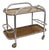 1930s Art Deco Bar Cart Nickel and Wood, Robert Mallet-Stevens For Sale