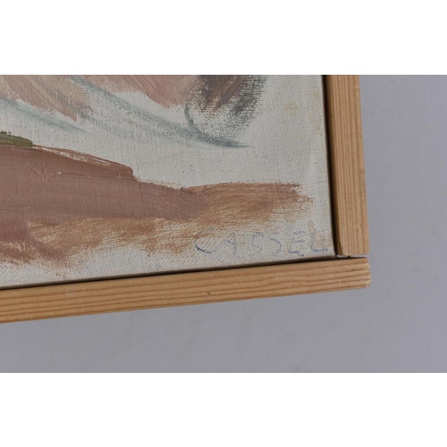 Mid-Century Modern Arne Cassel, Lying Nude, 1960s, Oil on Canvas, Framed For Sale - Image 3 of 18