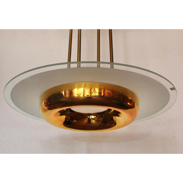 1930s Art Deco Pendant Lamp by Henri Petitot for Maison Petitot, 1930s For Sale - Image 5 of 8