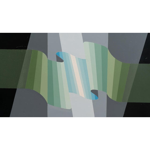 20th Century Belgian Artwork With Metal Frame By Rene Berdal For Sale - Image 16 of 18