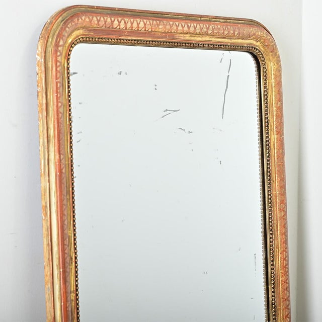 French 19th Century Louis Philippe Gilt Mantel Mirror For Sale - Image 11 of 11