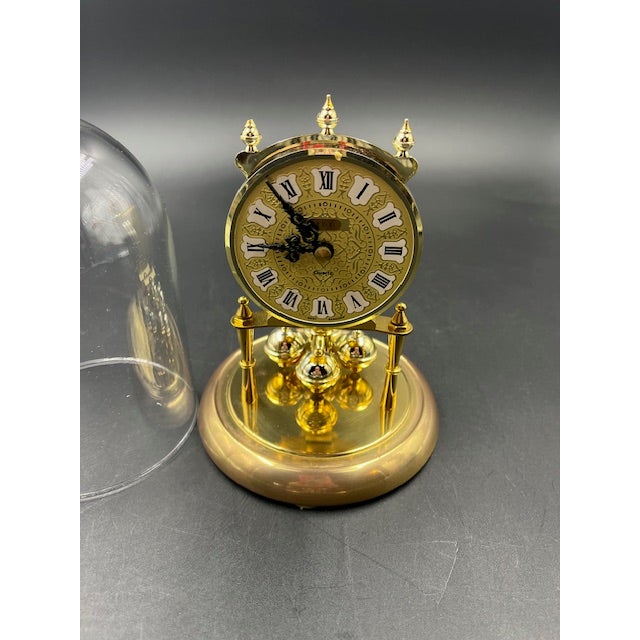 Late 20th Century German Anniversary - Style Small Mantle Clock For Sale - Image 11 of 12