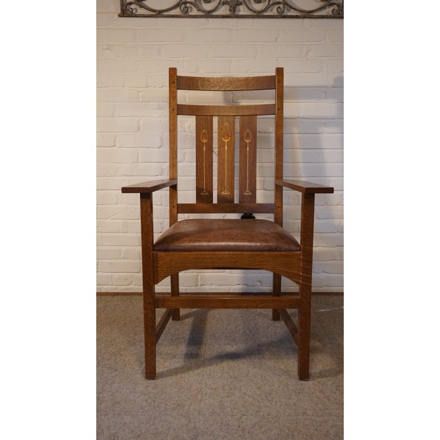 Vintage Harvey Ellis for Stickley Mission Style Dining Chair Set of 6
