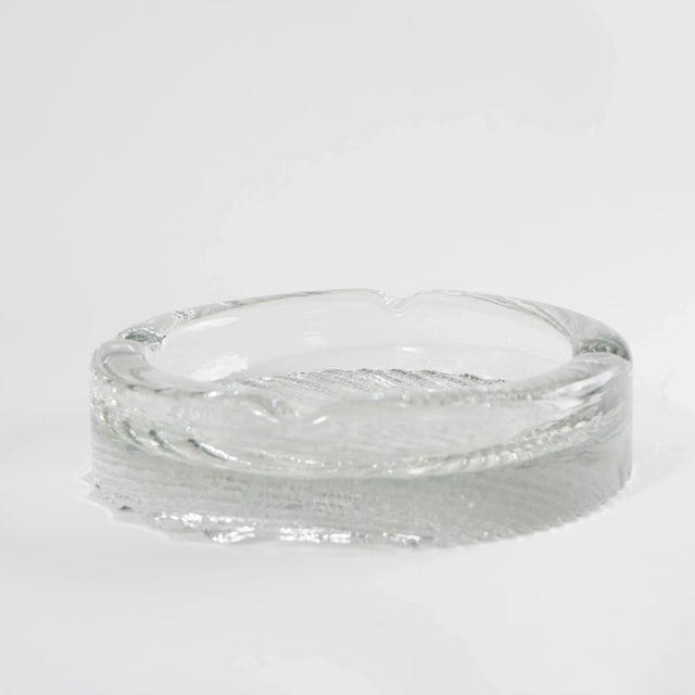 Mid-Century Modern Vintage Shell Glass Ashtray Catchall For Sale - Image 3 of 8