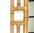 Gold Rectangular Bamboo and Rattan Wall Mirror in the Style of Vivai del Sud, Italy, 1970s For Sale - Image 8 of 11