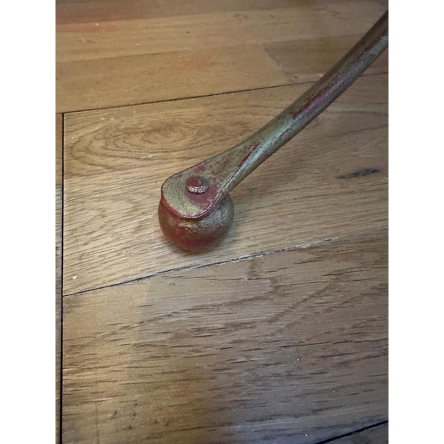 French Circular Gilt Wrought Iron Side Tables, 1960, Set of 2 For Sale - Image 6 of 11