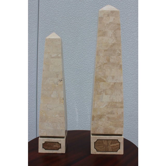 1970s Tessellated Stone Obelisk For Sale - Image 4 of 11