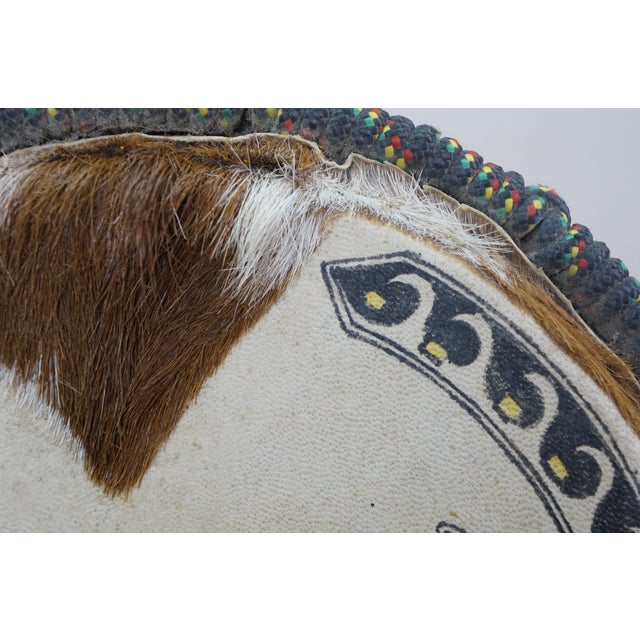 West African Ashiko Tribal Hardwood Goat Skin Rope Drum 22" For Sale - Image 12 of 14