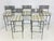 1990s Set of 5 Barstools in Solid Steel Attributed to Amalfi Furniture After Mario Papperzini For Sale In Los Angeles - Image 6 of 12