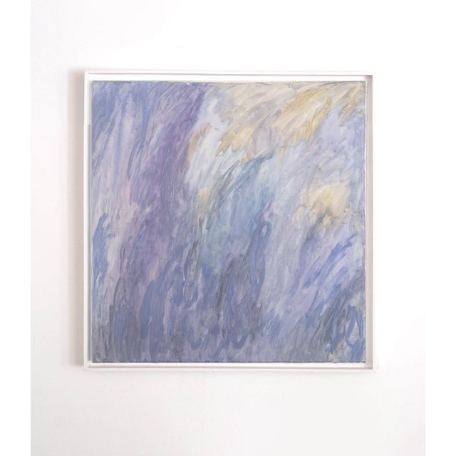 Contemporary "Amethyst Ii" Contemporary Abstract Square Format Painting by Molly Frances For Sale - Image 3 of 6