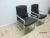 Black Mid-Century Aluminum Tubular Arm Club Chairs - A Pair For Sale - Image 8 of 9