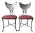 1980’s Vintage Handmade Brutalist Metal Sculptural Dining Chairs – Pair For Sale
