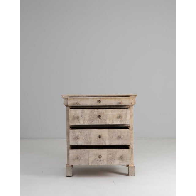 1880s French Gustavian Oak Chest of Drawers For Sale - Image 17 of 18