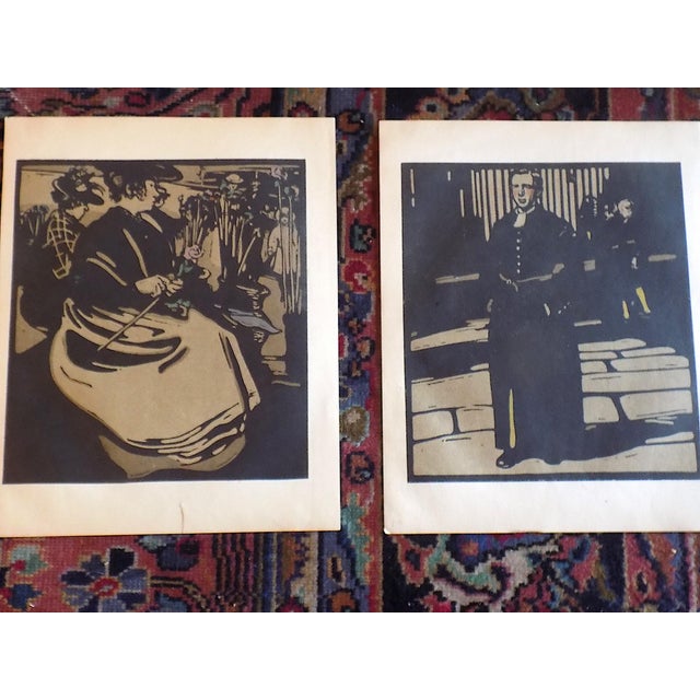 Late 19th Century Antique 19th Century Wm Nicholson "London Types" Lithographs With Several W.E.Henly Quatorzains -Set of 6 For Sale - Image 5 of 7