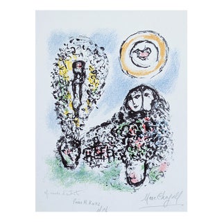 Marc Chagall, Putting It Into Words, 1969, Lithograph on Paper For Sale
