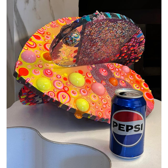 Acrylic, Epoxy Resin "Love Sculpture", Artists Michael Gitter and Jillian Whelan Offered for sale is an original one-of-a-...