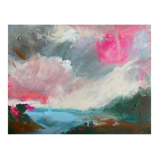 Where the Sky Opens – Original Abstract Landscape on Canvas by Heather Dawn Batchelor For Sale