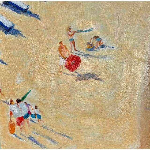 "Florida Beach Activities" Acrylic on Canvas by Joe Davis For Sale In Miami - Image 6 of 13