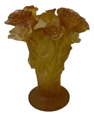 Glass Paste Vase by Jean Daum for Daum, 2010s