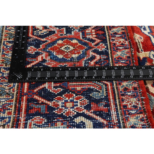 Textile Antique Persian Heriz Rug, 09'08 X 12'10 For Sale - Image 7 of 10